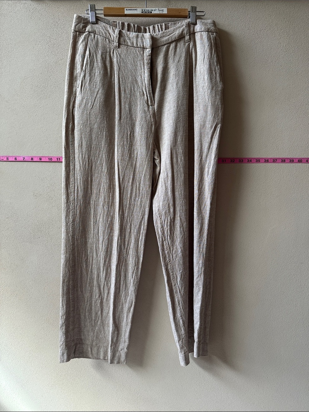 Old Navy Beige Linen Blend Dress Pants